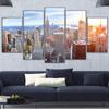 5 Stück Wandkunst Leinwand Malerei Landschaft Poster Stadtbild Bild Leinwand Bilder für Wohnzimmer Home Decor moderne Kunst