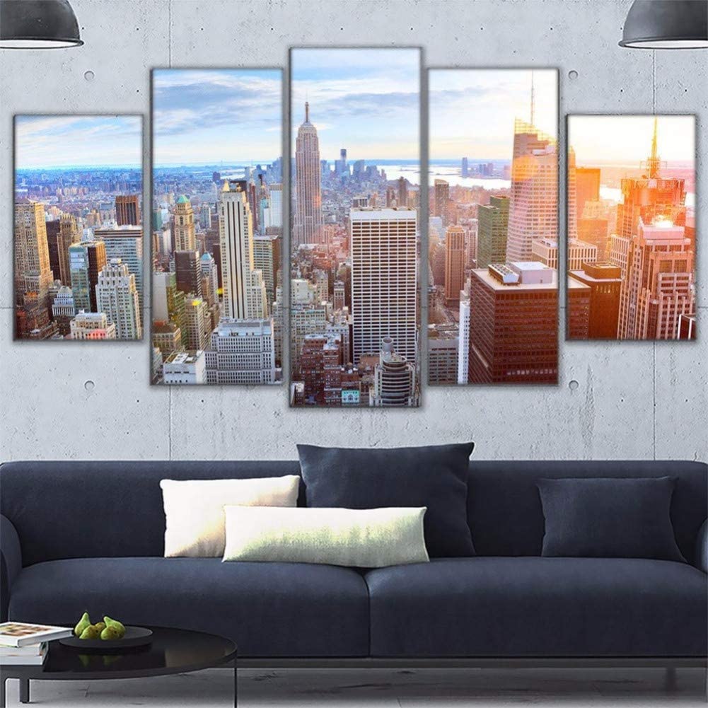 5 bucăți artă perete pictură pânză poster peisaj imagine peisaj urban imagini pânză pentru camera de zi decor acasă artă modernă