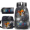 Peripheral Student Schoolbag Three-Piece Set, Youth Backpack, Shoulder Bag, Pencil Case