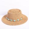 Popular fashion hollow woven concave-convex top straw hat men's and women's fashion summer sunscreen sunshade straw hat