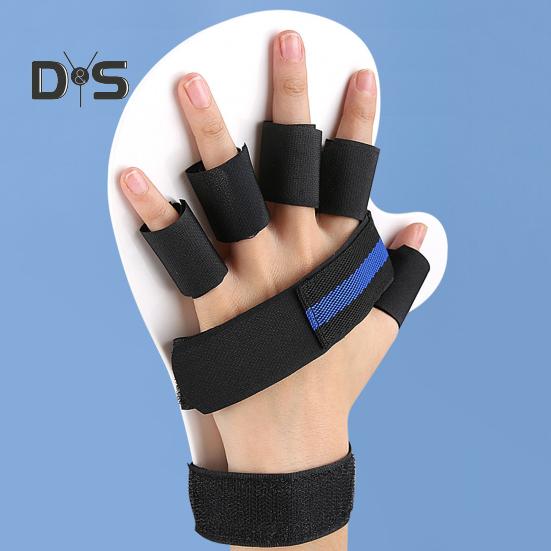 Trigger Finger Splint Multi Finger Brace for Middle Index Pinky & Ring Fingers Five Finger Separator Hand Brace with Finger Support Straightening