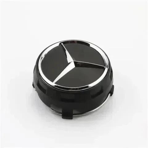 AABHZ1 4PCS/Set 75mm Car Wheel Center Hub Caps Cover Amg Mercedes Benz B/C/E/S Class A Class C200L GLC GLK CLA Auto Accessories