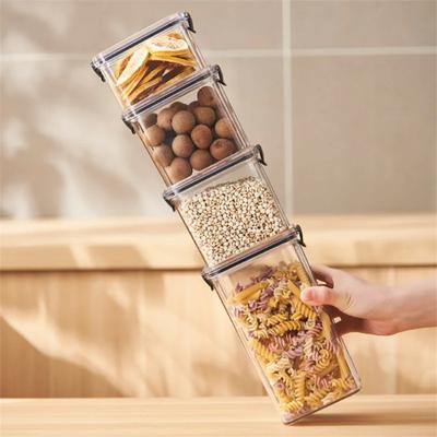 Kitchen Storage Box Food Storage Container Sealed Moisture-proof Grain Storage Tank with Lid Coffee Bean Noodles Bottle Canister