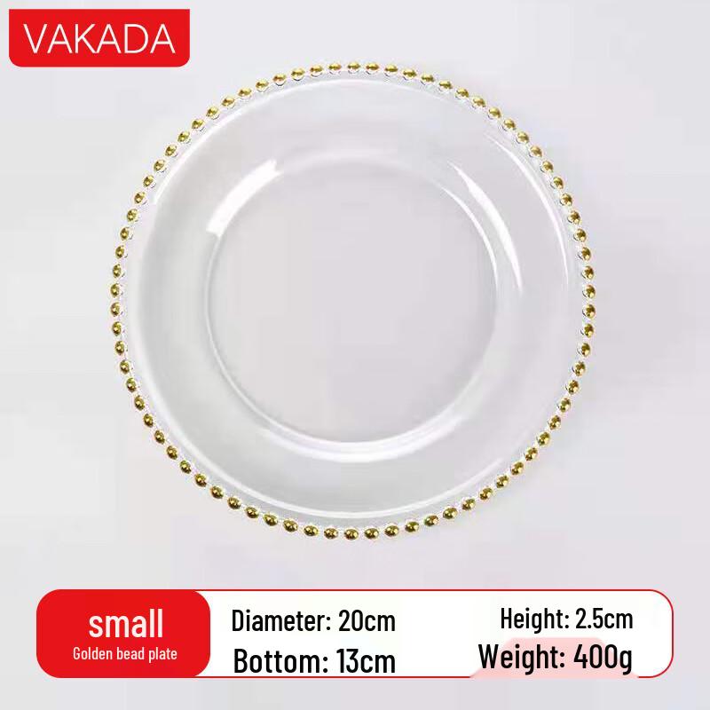 

VAKADA Glass Salad and Fruit Plate