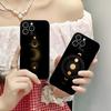 Sun Moon Mobile Cell Phone Case for iPhone 17 16 15 14 13 12 11 X XR XS Air Pro Max Plus Mini Clear Colorful Cover Cellphones