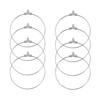 30pcs/Lot 30-40mm Big Round Hoops Earrings Dangle Clasp Ear Wires Hooks DIY Circle Earring Findings Jewelry Making Accessories