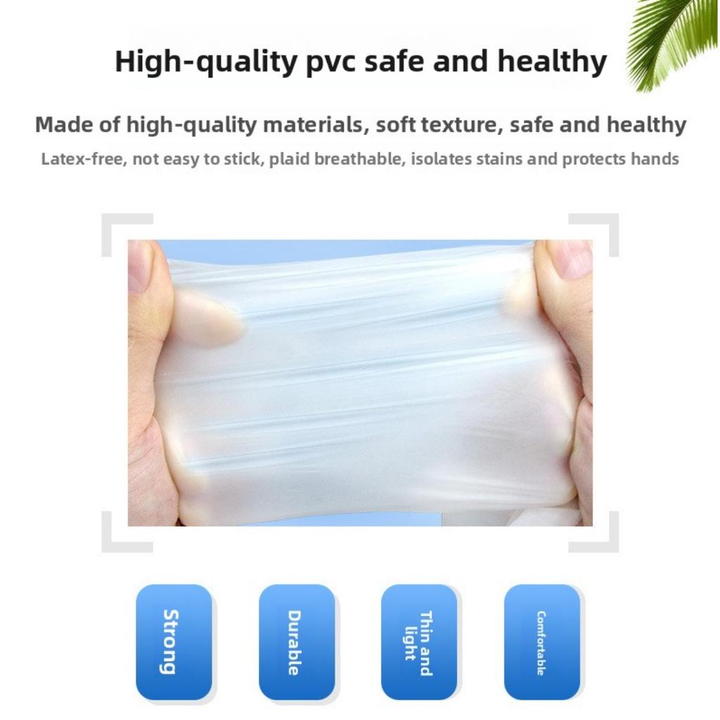 50-1 Perechi Mănuși TPE de Unică Folosință - Mănuși din Plastic Moale Transparent, Folosite pentru Bucătărie, Baie, Casă și Îngrijire Zilnică, Mănuși pentru Îngrijire la Domiciliu | Mănuși Moi