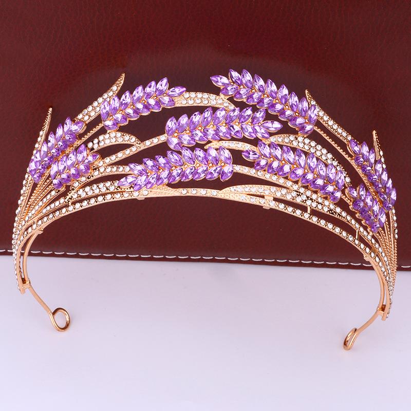 Luxurious and Fashionable Bridal Crown Wedding Dress Style Photo Crown Super Sparkling Rhinestone Tiara