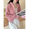 Autumn Winter New Zipper Knitted Hooded Sweater Jacket Korean Retro Cardigan Women Coats Casual Slim Fit Knitwear Jackets Simple Elegant Solid Top