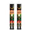 Christmas Nutcracker Couplets Door Curtain Flags | Festive Porch Decor