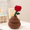Tulips Roses Peach Blossoms Lotus Flowers Plush Potted Plant Toy For Kids Gift