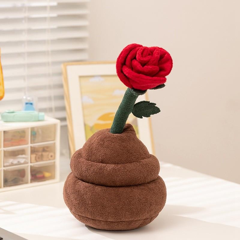 Tulips Roses Peach Blossoms Lotus Flowers Plush Potted Plant Toy For Kids Gift