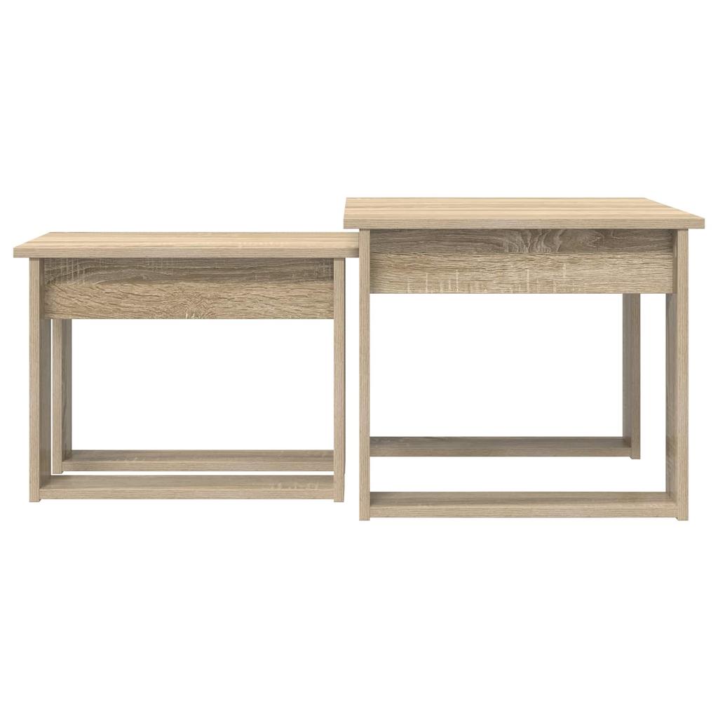Coffee Table Set 2 Pieces Sonoma Oak 50 X 52 X 42 Cm