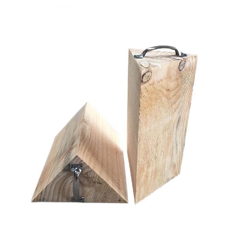 Bitozhe Heavy-Duty Anti-slip Wooden Wheel Chock