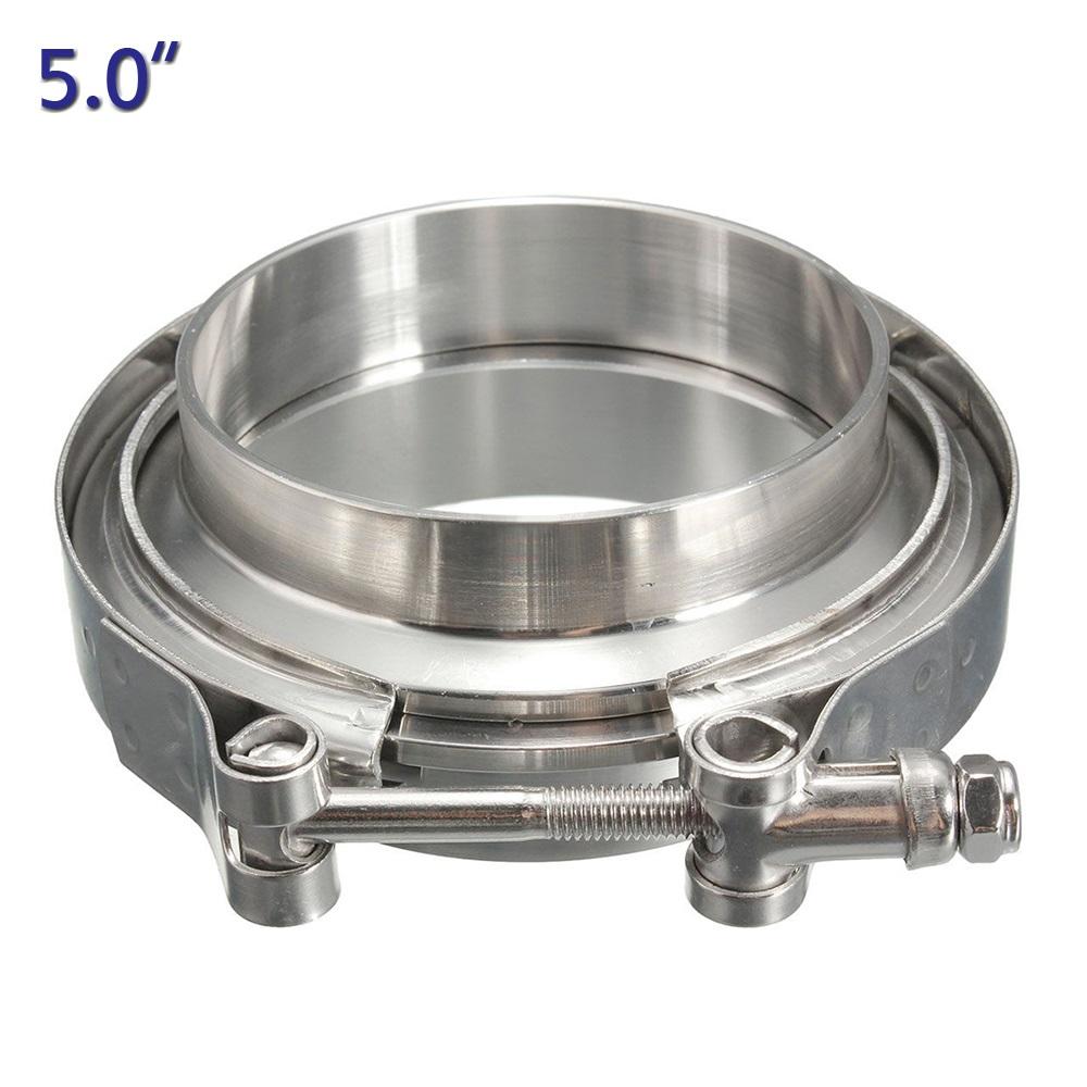 ZUCZUG 1.5-6.0"  Tubor Exhaust V Band Clamp with Male  and Female Flange Design for Exhaust Pipe Clamp Stainless Steel 304