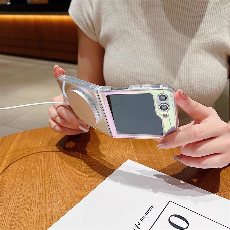 Colorful Magnetic Phone Case Suitable for Samsung Zfold7 6 Protective Case Simple S24ultra Solid Color S23 Anti Fall