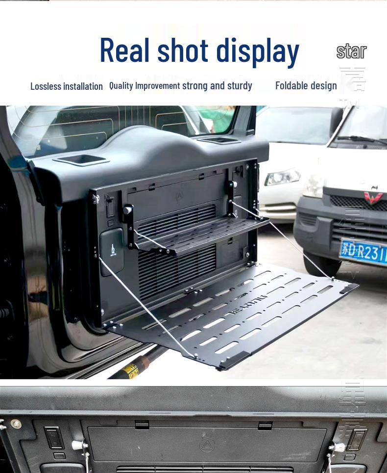 Jetour Traveler ShanHai T2 Tailgate Double Layer Foldable Storage Rack with Strong Load Bearing