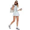 Womens Sleeveless Fit Athletic Dress With Zipper Back Quick-Dry Yoga Pickleball Sport Top Training