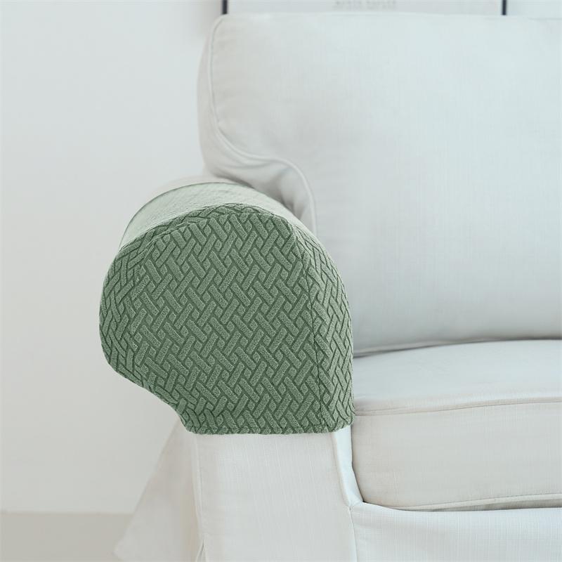2pcs/set Stretch Jacquard Armrest Chair Covers Sofa Arm Covers Universal Cover for Living Room Home Decor Armrest Protector