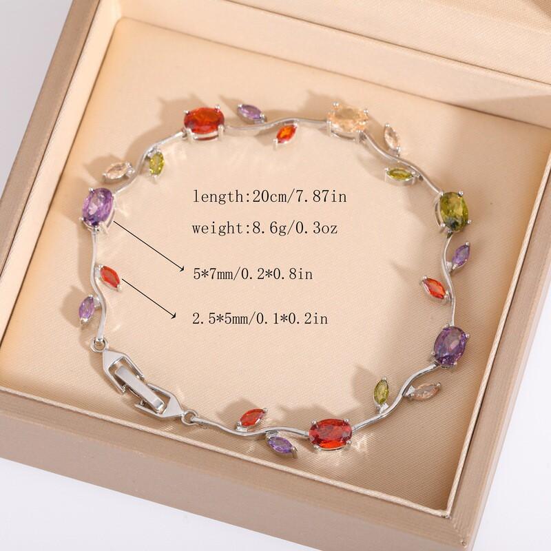Elegant Zircon-Embellished Tree Branch Bracelet In Eco-Friendly Copper With Gold Plating Unisex Luxury Jewelry Daily Wear