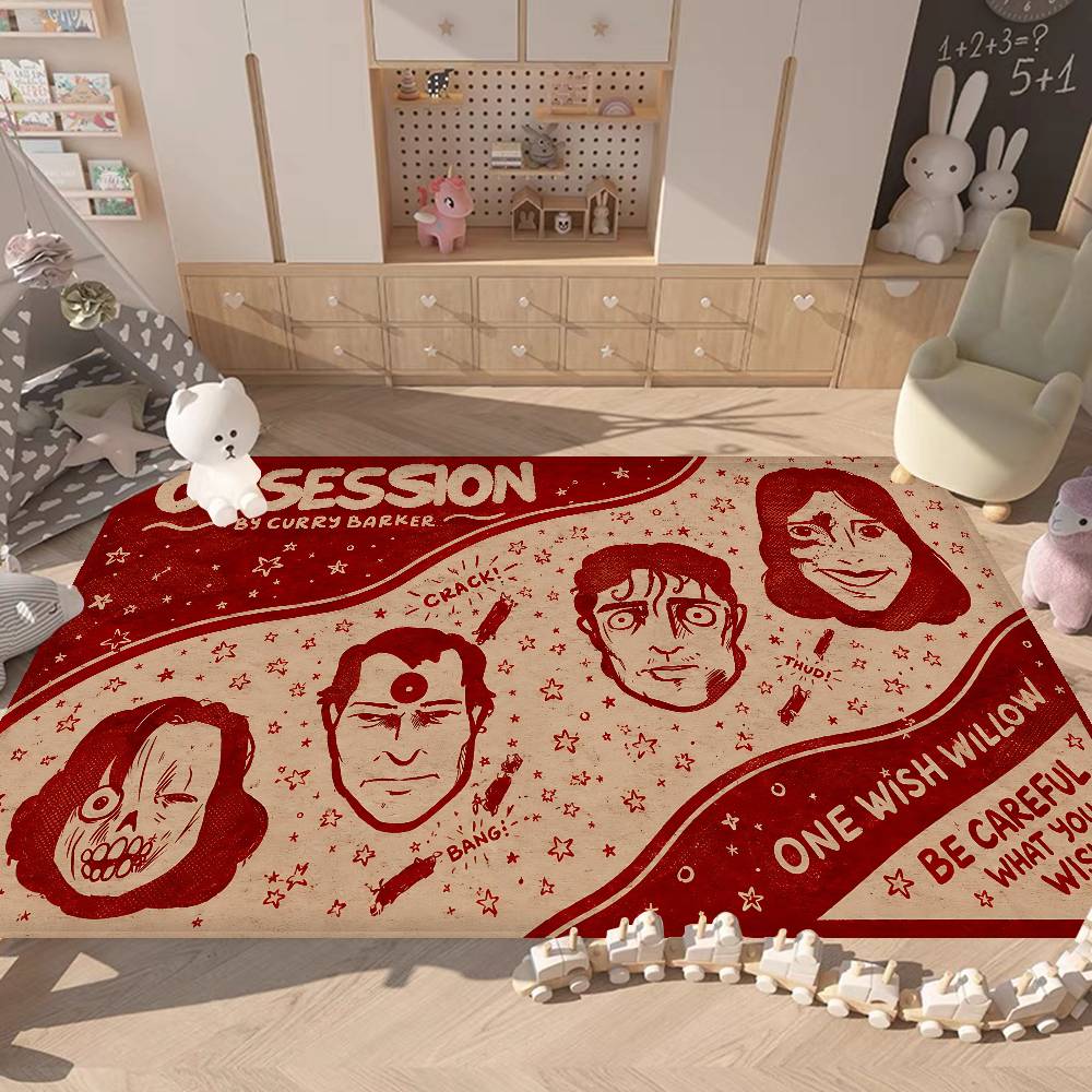 Horror Movie O-Obsession Hallway Carpet Washable Non-Slip Living Room Sofa Chairs Area Mat Kitchen Doormat Area Rug