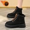 22 Winter velvet high-top Martin boots heightening short boots thickened warm cotton shoes snow boots