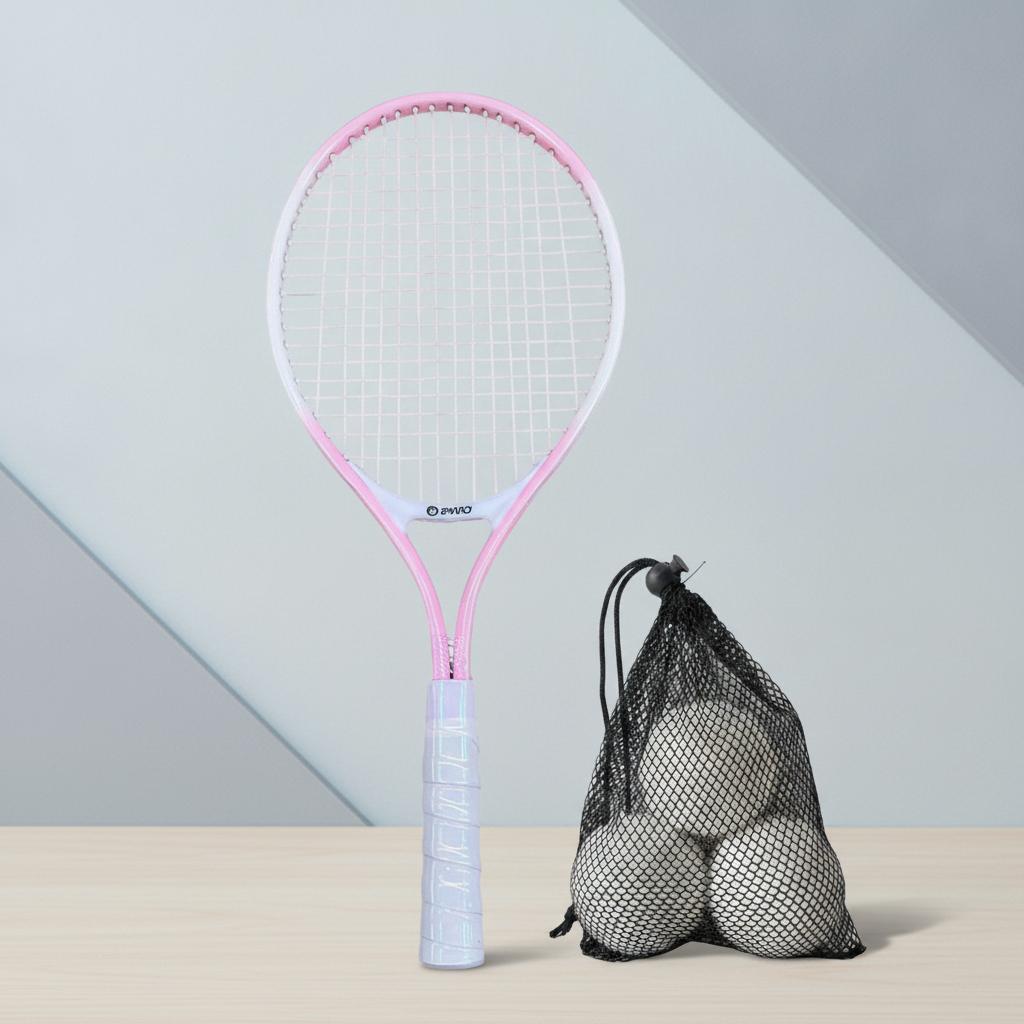 Tennis Racket High Strength Nylon Strings Park Recreational Garden Outdoor Game Multi-Surface