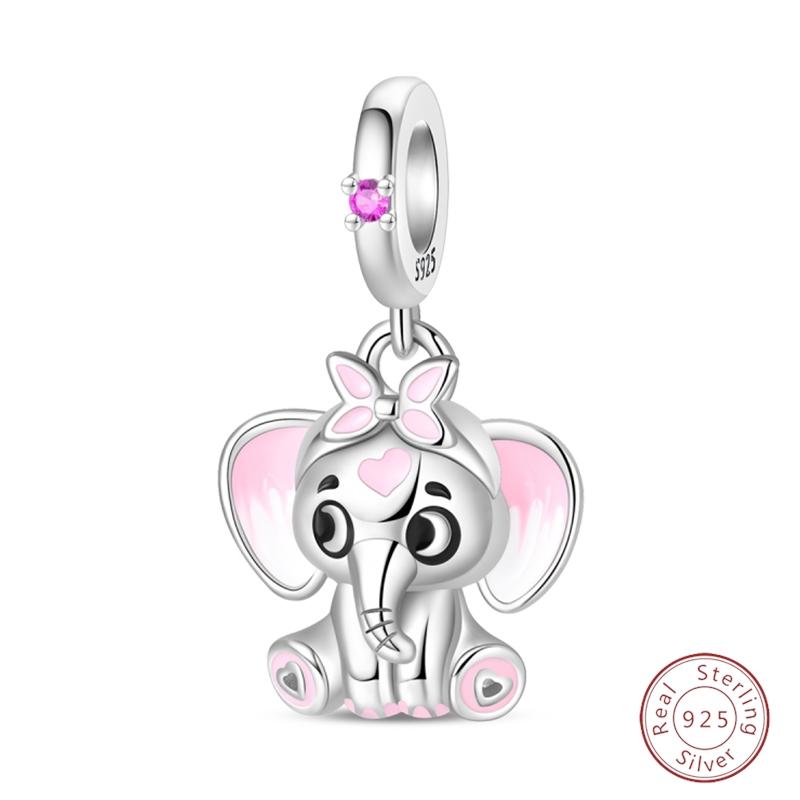 Sweety Copper Cake Poodle Crown Flowers Lover Luminous Charms Beads Fit 3Mm Bracelets Diy Fine Jewelry Making