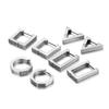 Edelstahl Creolen Dreieck Unisex Punk Rock Ohr Quadratisches Ohrring Geschenk Hiphop Geschenk Huggie Modeschmuck Großhandel