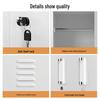 Multi-Door Steel Storage Locker with Lock for Dorm, Bathroom, or Apartment