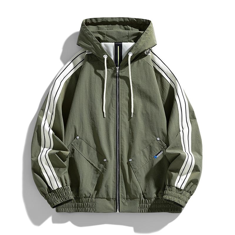 Spring and Autumn New Plus Size M-8XL Trendy Fashion Casual Men's Jacket Loose Ruffian Sports Jacket Men's Jacket