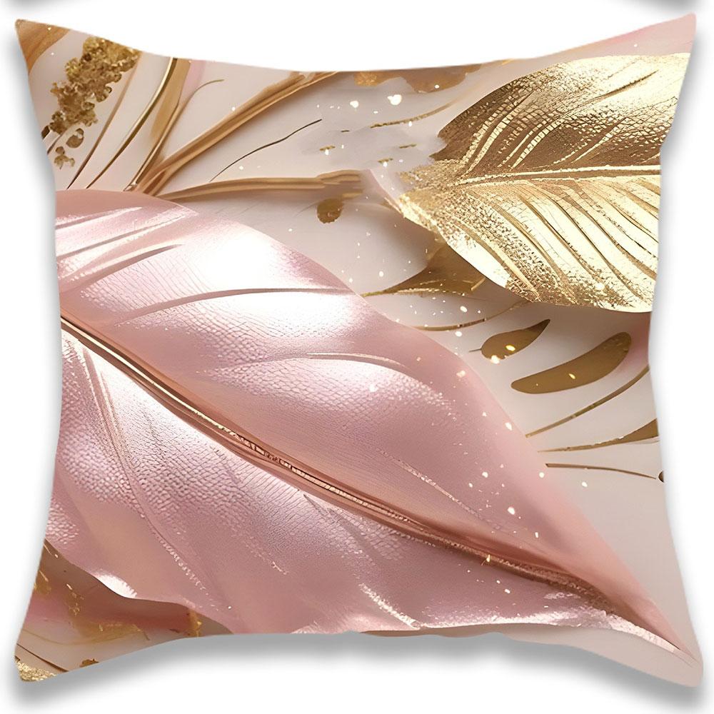

Vintage Leaf Pattern Home Decor Pillowcase Bedroom Living Room Sofa Decoration Polyester Cushion Cover with Zipper 45x45cm