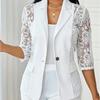 Summer Women's Fashion Casual Lace Patchwork Thin Top