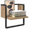 Floating Shelf Craftsmanship Oak 30 x 25 x 30 cm Wood Based Material