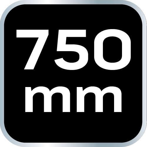 Ruler 75 Cm, Stainless Steel