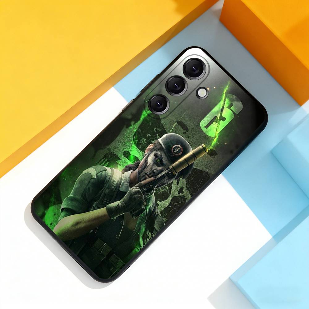 R-Rainbow S-Six S-Siege Cool Phone Case For Samsung Galaxy A 22,71,53,52,51,72,73,5G,Note,J7,8,9 Soft Black Cover