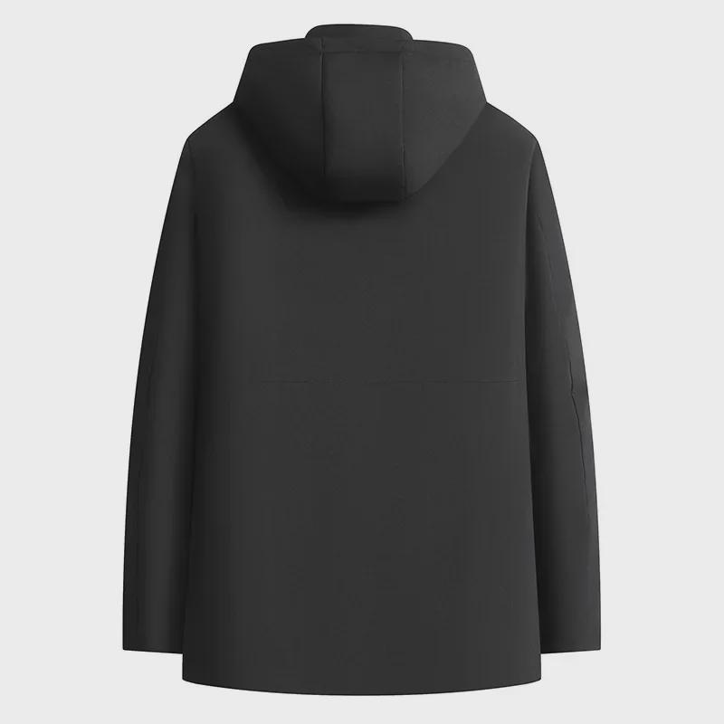 Graphene Cotton Mid-Length Winter Jacket for Men 2024 – Ideal for Middle-Aged & Elderly, Plus Velvet Thick Dad Wear