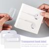 100PCS Self-Adhesive Plastic Hanging Tags PET Plastic Store Retail Hang Tabs  Retail Display
