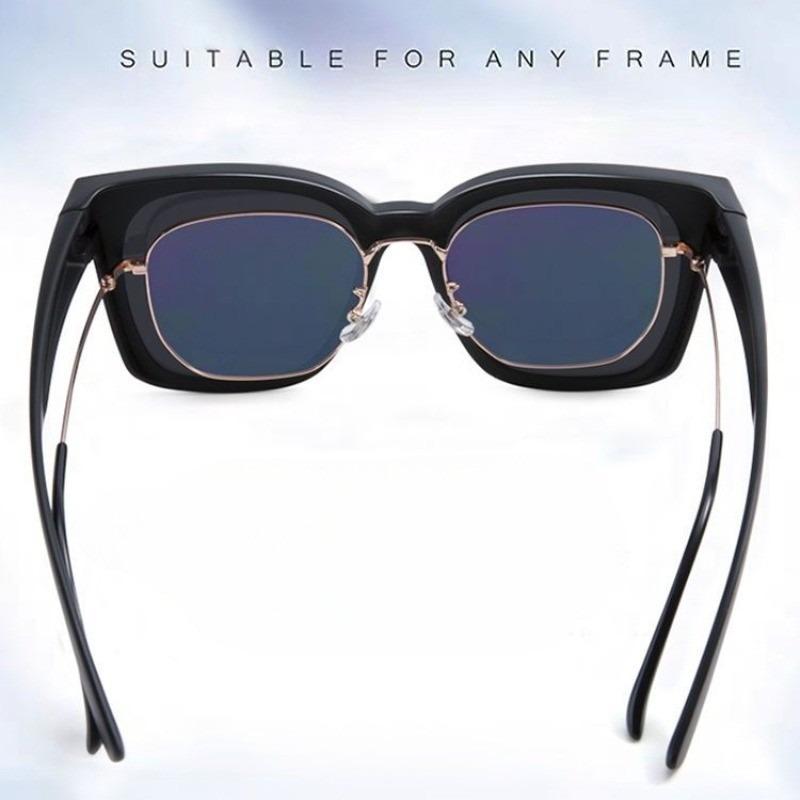 Large Frame Myopia Can Bring Sunglasses for Men Driving Polarized Sun Protection Fishing Shades for Male Clips Cover Mirror