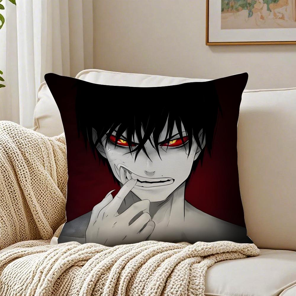 Dark Japanese Anime DDEVILS LINE Cushion Cover Pillowcase Antidustmite living Room Sofa Decor Cushion Room
