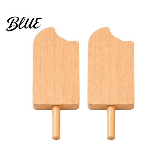 Painting Supplies Unfinished Wood Popsicle Summer Ice Cream Shaped Wooden Holiday Decoration Crafts
