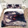 Ethereal Dragon Flight Printed 3pcs Bedding Set Soft Microfiber 1 Duvet Cover And 2 Pillowcases Home Bedroom Decor Xmas Gift K1798