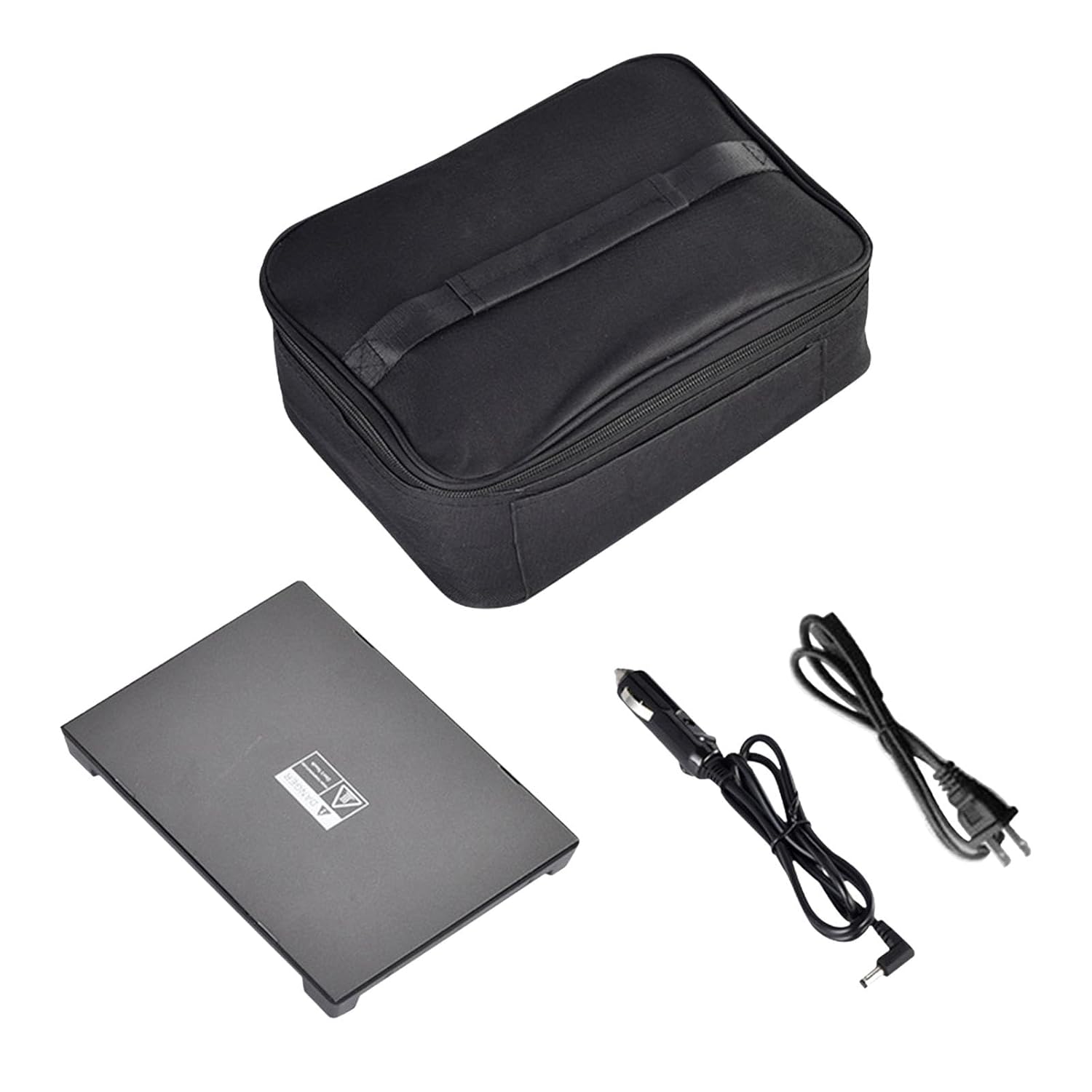 12V Electric Heated Lunch Bag for Travel Camping Oxford Cloth Insulated Food Warmer A