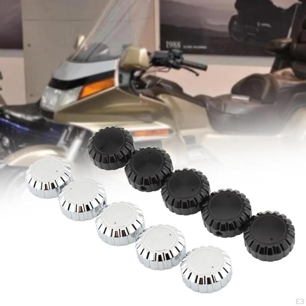 5 Pieces Stereo Knobs Aluminum Alloy Motorbike for Honda GL1500 Premium
