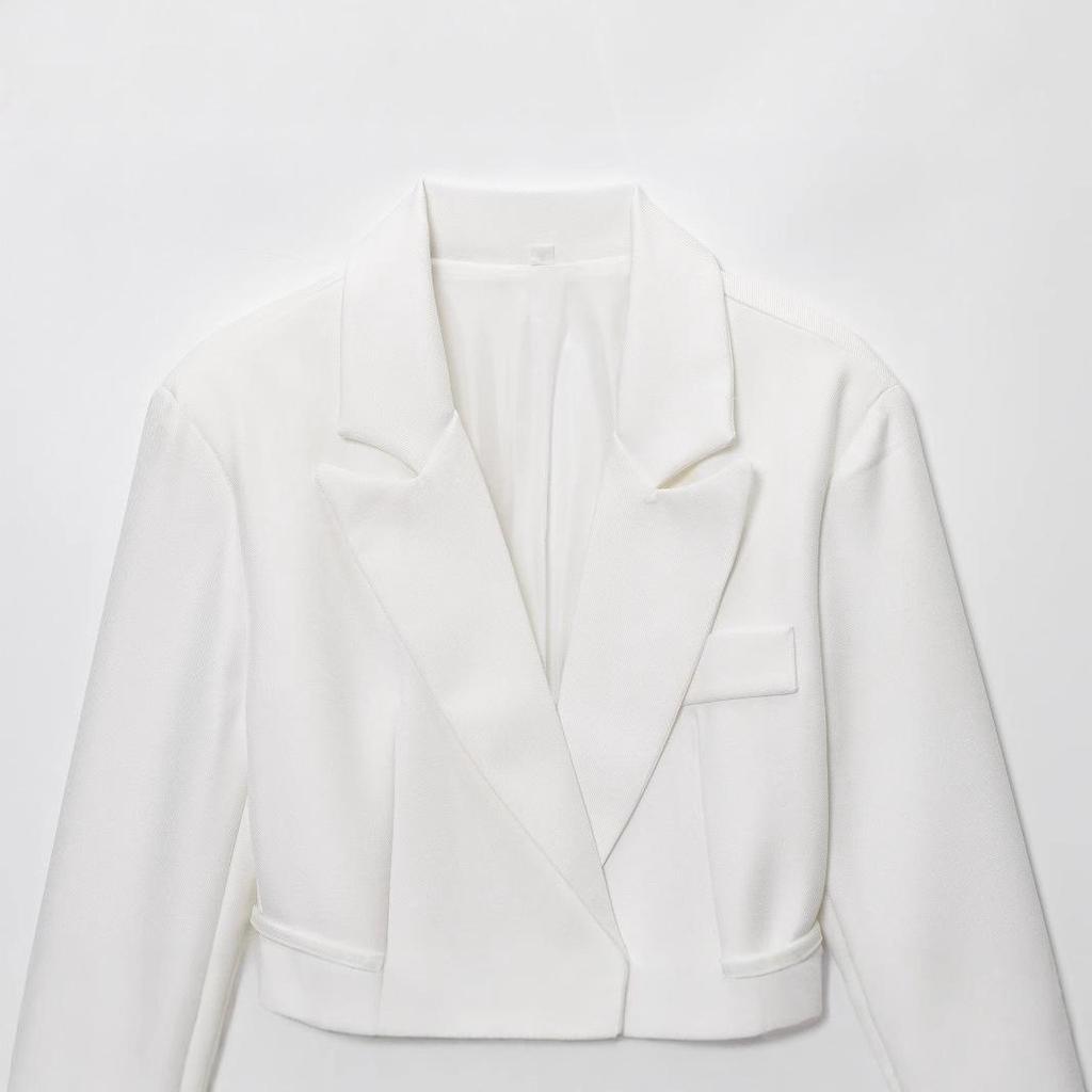 Trendy Women's European & American Linen Blend Blazer
