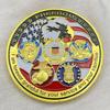 America Gold Challenge Coin Eagle Pattern Freedom Commemorative Medal The United States Souvenir