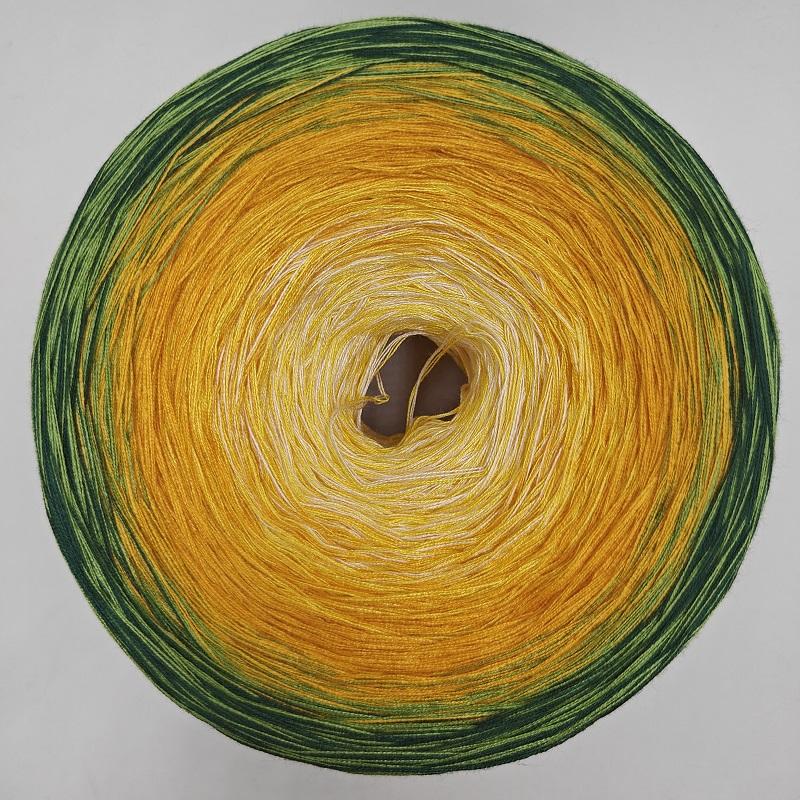 300g Mercerized Cotton Yarn Gradient Color Long Section Dyed Hand Wound Mixed Strand Cake Thread DIY Hand Knitted Shawl Scarf