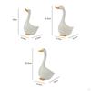 3 Pieces Cartoon Duck Sculpture Cute Resin Ornament Whimsical for Pond, Yard