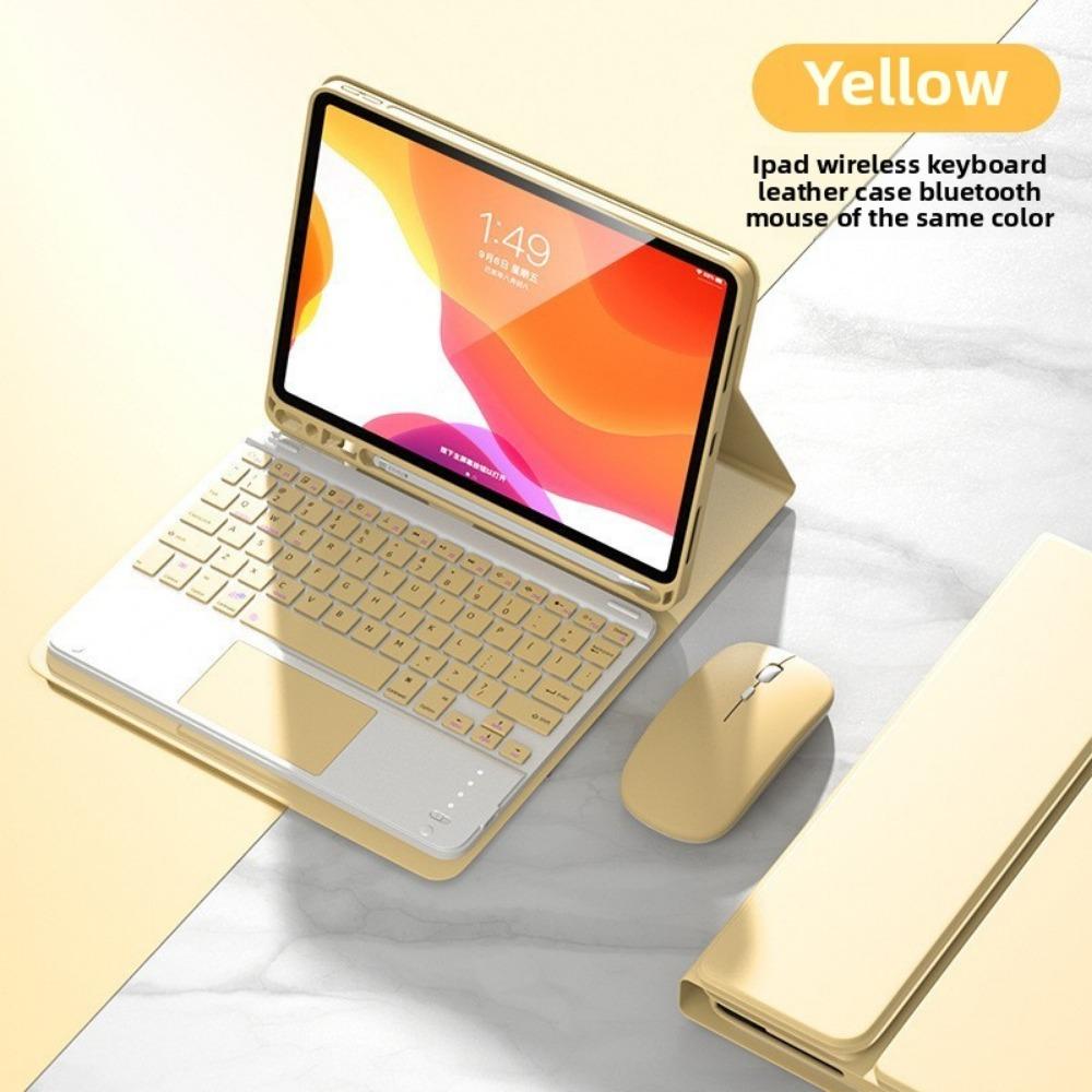 Bluetooth Keyboard Cover Set for iPad Pro 11 2021 with Apple Pencil Slot 10.5 12.9 Protective Case