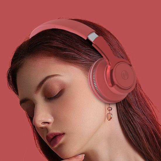 H2 Bluetooth-compatible 5.1 Headphone Colorful LED Lights Portable Foldable Wireless Headset for Gaming